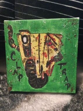 Hand-Painted Claptrap- Home Art Canvas -